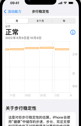 西山iPhone手机维修如何在iPhone开启'步行稳定性通知'