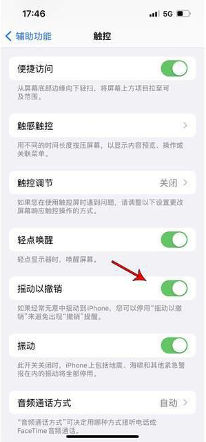 西山苹果手机维修分享iPhone手机如何设置摇一摇删除文字 